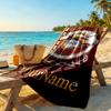 Galatasaray Personalized Name Beach Towel Super Soft Absorbent