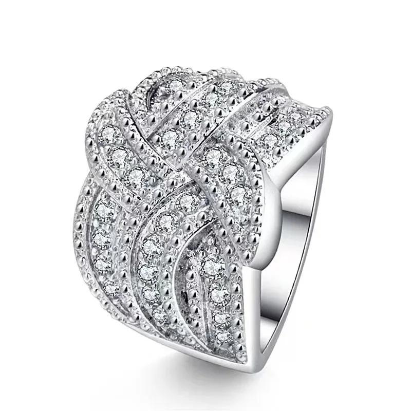 Новая Унисекс Кольцевая Вспышка Циркон Микровставка Искусственный Циркон Тренд Нишевый Дизайн Чувство Креативный Все Вечеринка Роскошь