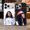 Чехол для телефона Singer B-Billie Eilish, цветной, серебристая задняя панель, для iPhone 17 16 15 14 13 12 11 Plus Pro Max Plus