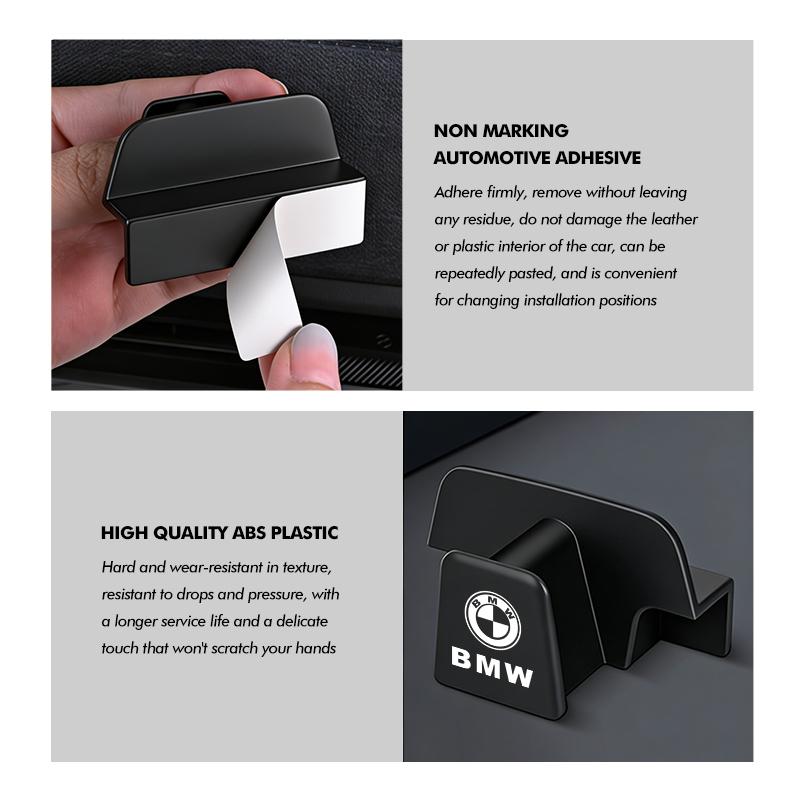 Car Seat ABS Self-Adhesive Glasses Holder Sunglasses Storage Accessories For BMW M3 M5 X3 E93 F10 F20 F30 F40 F15 F25 F26 F31 S222