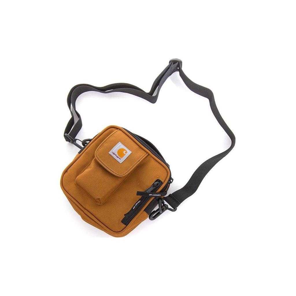 Carhartt WIP Essentials Сумка-портфель на молнии с логотипом Ретро Уличный стиль Полиэстер Маленькая сумка через плечо Универсальные сумки Коричневый I006285-06-HZ-90