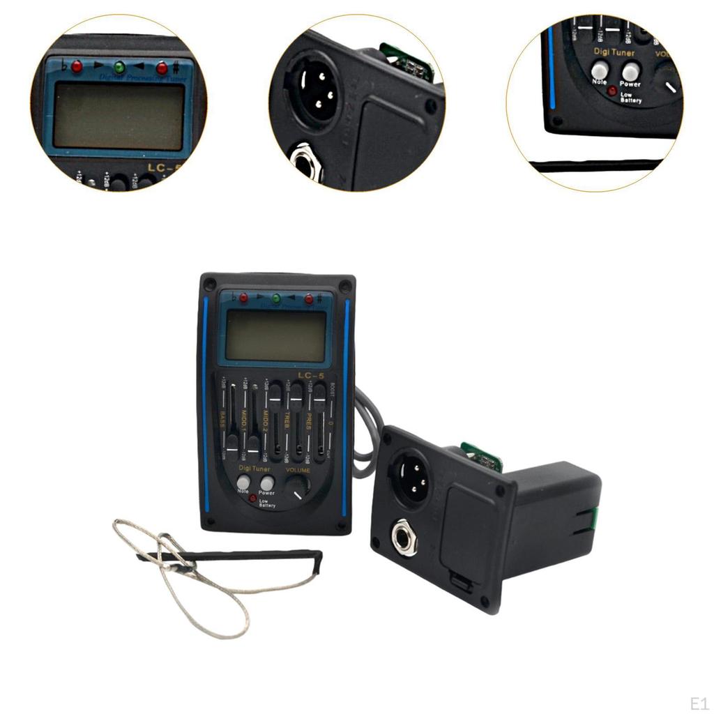 Тюнер Звукосниматель Электрогитара DIY Аксессуары Акустические Классические Гитары Замена Эквалайзер