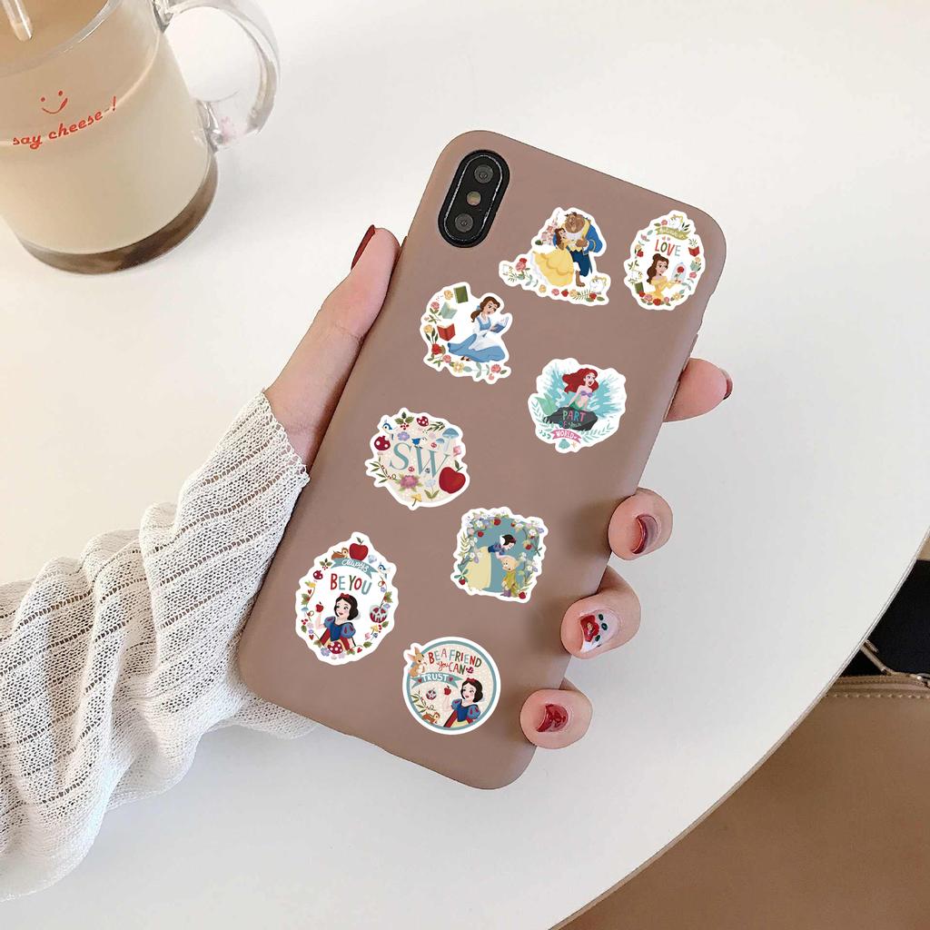 60 шт. Креативные смешанные наклейки с принцессами Диснея Эстетичные Классические Уличные Y2K Мода Сделай сам Харадзюку Материал Уличные наклейки