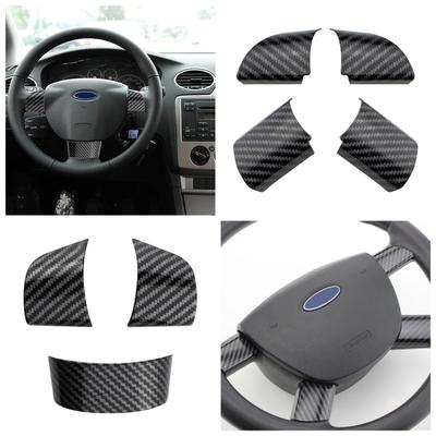 Накладка на панель рулевого колеса из АБС-пластика, накладка, наклейка для Ford Focus 2 MK2 2005 - 2011, стайлинг автомобиля, молдинги интерьера, автомобильные наклейки