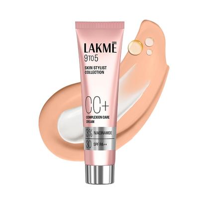 Lakme 9 To 5 CC-крем Бежевый с комплексом ниацинамида 3% SPF 30 PA++ | 9 г
