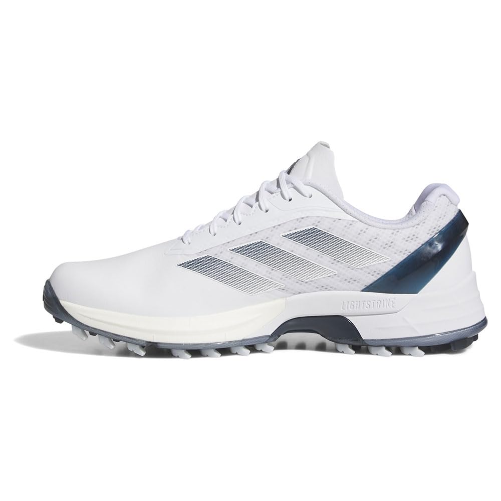 Гольф обувь Adizero ZEDGE 25 Обувь Металлик см 2E [Adidas Golf] Мужская Белый/Темно-синий/Ноль 27.0