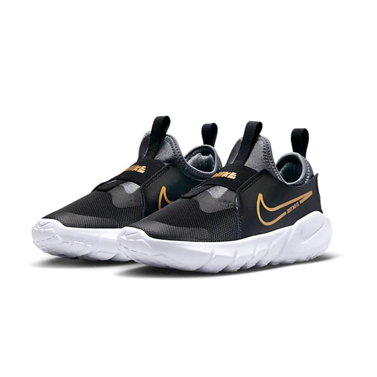 Nike Flex Runner 2 PS 'Черный Металлик Золотой' DJ6040-007