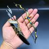 7.08 Inch Zinc Alloy Ancient Mini Bow and Arrow Set - Suitable for Outdoor Enthusiasts and Collectors, Desktop Decoration Props