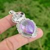 925 Sterling Silver Ametrine Stone African Amethyst Engagement Pendant Jewelry
