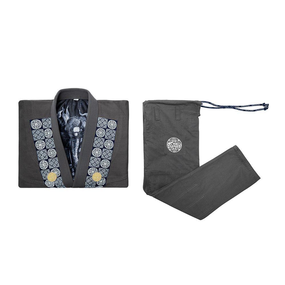 Fairtex Men's MOHOM Premium BJJ Kimono/Gi Gray A1