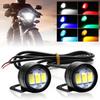 2Pcs Motorcycle Auto LED DRL Daytime Running Lights Eagle Eye Backup Lamp Automobiles Reversing Parking Turn Signal Lamp