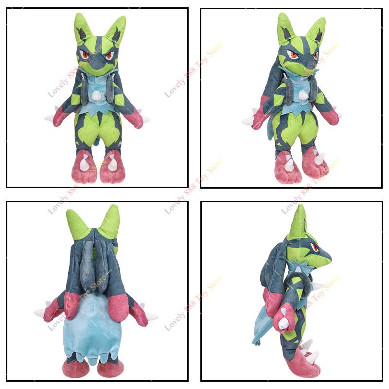 Plush Shiny Mega Lucario Clodsire Infernape Hoppip Paldean Wooper Anime Stuffed Doll Soft Animal Plushies Gift for Kids