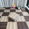 10Pcs 30*30*1CM Baby Play Mats Foam Puzzle Mat Linen Stripe Splicing Floor Mat Kids Interlocking Tiles Rugs Interior Decoration