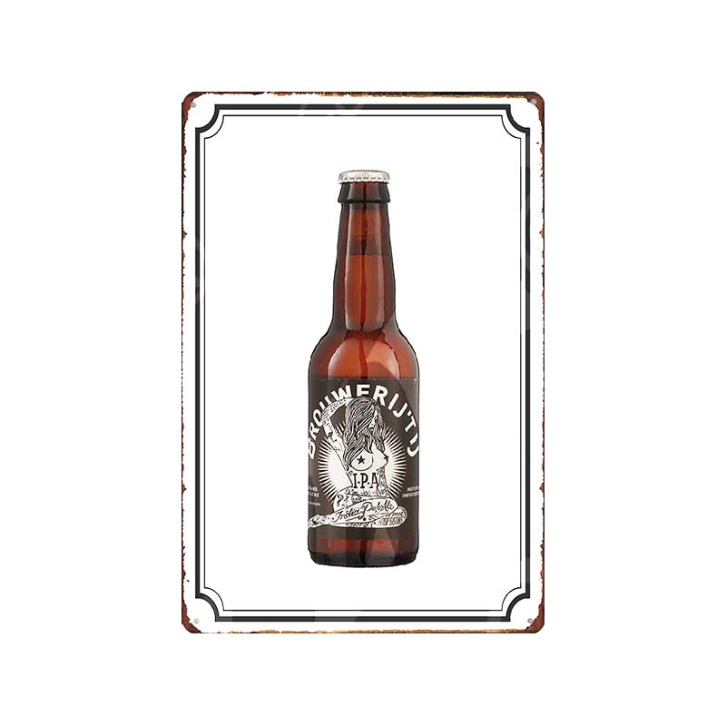 Голландское пиво BROUWERIJ’TIJ Винтажные металлические жестяные знаки Таблички Для Стены Бар Паб Искусство Кухня Кофе Домашний Декор 30X20СМ DU-9096B