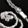 Tiandirenhe 8 shares Graphene earphone cable QDC 2.5mm/3.5mm/4.4mm HiFi headphone Upgrade Cable for kz trn