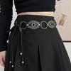 Шикарный и стильный пояс из искусственной кожи черного и карамельного цвета для весны 2024 года
