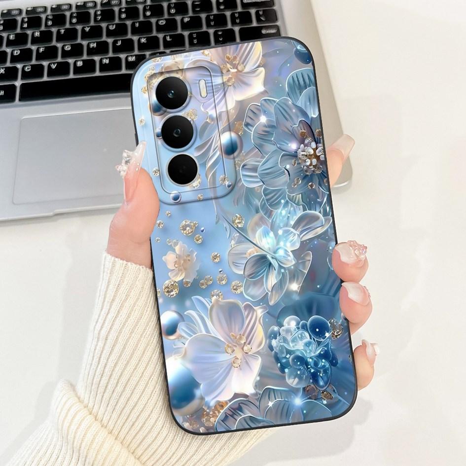 Чехол для OPPO Realme C71 Модный Космический Цветок Мягкий Конфетный Силиконовый TPU Ударопрочный Чехол для Realme C71 4G RMX5303 C 71 Чехлы для Телефона