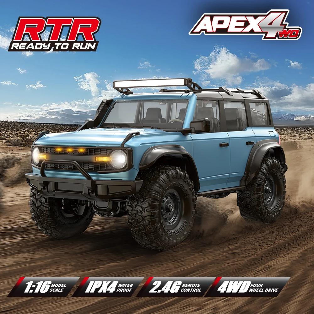 HB R1601 Радиоуправляемая машина 1:16 2.4G 4WD Внедорожные автомобили с дистанционным управлением со светодиодной подсветкой, грузовики-краулеры, модель транспортного средства для лазания, игрушки для детей и взрослых