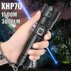 Most Powerful LED Flashlight Rechargeable Torch Lighting 1500M Tactical Lantern Ultra Powerful Flashlight With Usb Charging