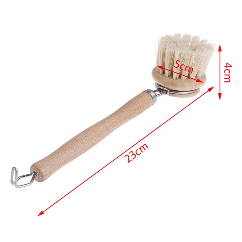 Бамбуковая кухонная щетка для мытья посуды, кастрюль, сковородок, раковин, щетка для мытья посуды, экологически чистая, щетка-скребок, очиститель