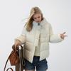 GMXIA Женские винтажные повседневные однотонные куртки и пальто с воротником-поло с длинными рукавами и осенне-зимним принтом