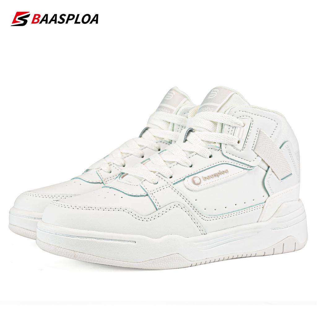 BAASPLOA Women Winter Sneakers New Fashion Plush Leather Walking Shoes for Woman Warm Casual Sneakers Non-Slip Shoe 2023