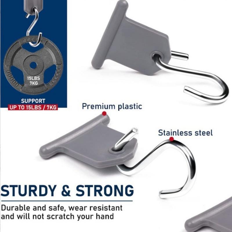 Для 8 шт. боковых крючков для навеса RV, уличных крючков для сушки одежды, S-образных крючков для навеса для кемпера, RV, путешественника