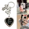 Elegant Bowknot Heart Design Metal Keychain Accessory Suitable for Bags and Keys Suitable for Women of Various Ages