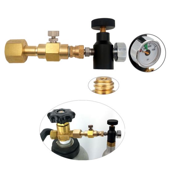 CGA320/W21.8 Производитель газировки CO2 Карбонатор Цилиндр Резервуар для заправки Адаптер Заправочный комплект Распродажа Товары