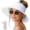 Open Top Women's Sun Hat Bohemian Style Straw Hat New Sun Visor Hat  Outdoor & Travel