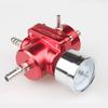 Fuel Pressure Regulator, Aluminum Alloy Universal Adjustable FPR Fuel Pressure Regulator with Pressure Gauge Hose 0-140psi Adjustable