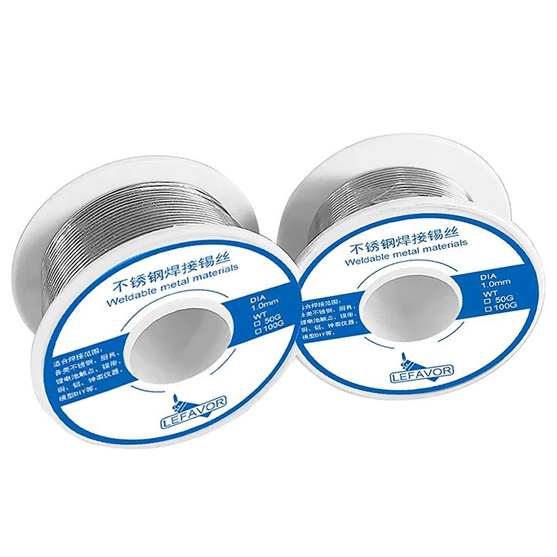 Многоцелевой сварочный флюс катушка железной проволоки диаметр аксессуары для дома 20G электронная паяльная проволока припой провода канифоль сердечник олово