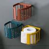 Bathroom Kitchen Self-Adhesive Punch-Free Roll Paper Storage Rack Oilet Paper Shelf Tissue Holder