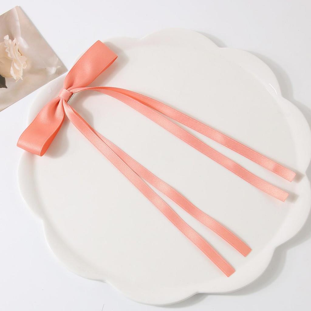 Заколка-уточка с бантом в балетном стиле 4 см: Дофаминовый Сладкий Плетеный Аксессуар для Волос