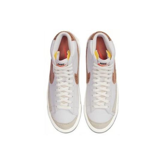 Nike Кроссовки Blazer Mid '77 "Змеиный принт" Унисекс Белые Высокие Кеды для скейтбординга CI1176-002