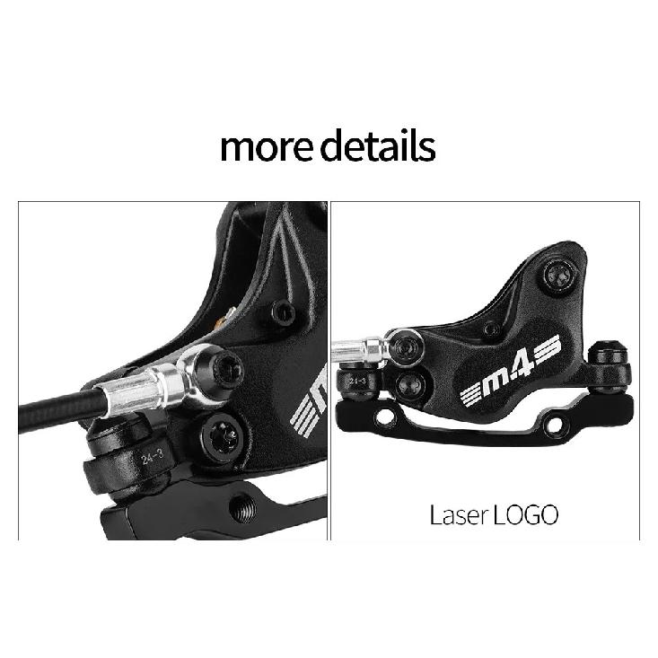 MEROCA M4S 4-Piston Split Type Bicycle Hydraulic Brake Oil Pipe Front 850mm Rear 1600mm Length for Mountain Bike Brakes