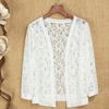 Breathable Lace Shawl Multicolor Thin Coat Short Outer Wear Sun Protection Clothing  Women