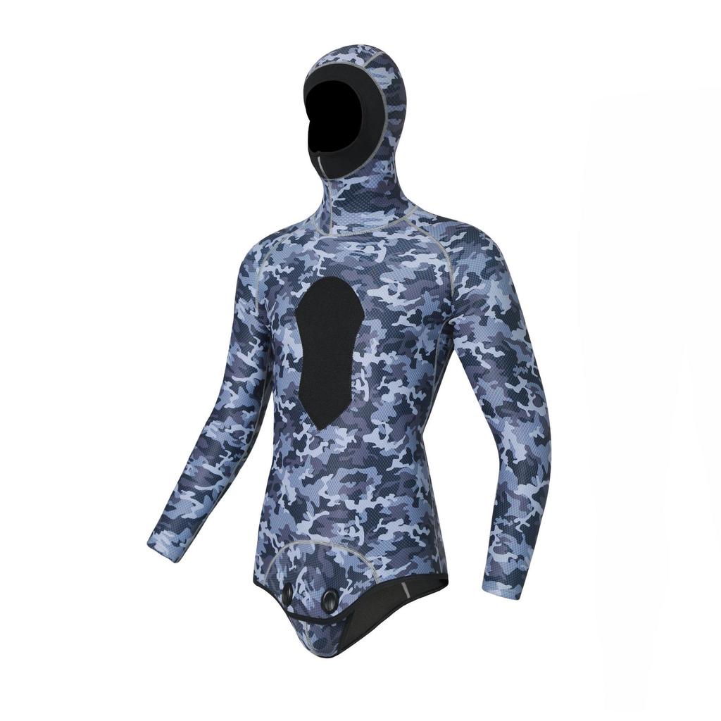 «Гидрокостюм с длинным рукавом 3 мм — теплый, эластичный и устойчивый к медузам для подводного плавания, серфинга и рыбалки»