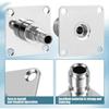 2pcs Pressure Washer Tool Holder Stainless Steel Foam Holder Wall Mount 1/4inch Quick Connect Pressure Washer Wall Bracket Adhesive/Screw Mounting