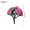 Аксессуары для ландшафтного строительства, украшение железной дороги, миниатюрное цветочное дерево, искусственные пейзажные деревья