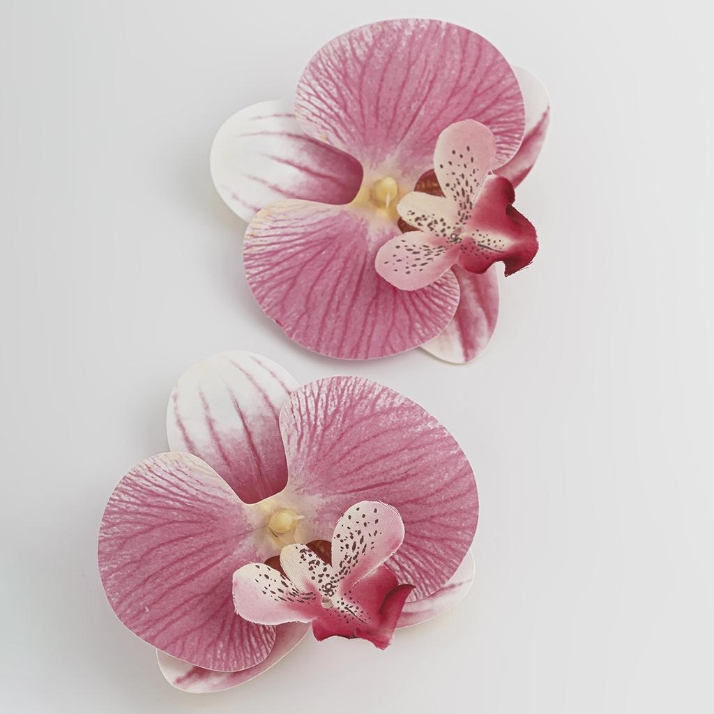 Butterfly Orchid Pendant Earrings With Exaggerated Large Flower Design, Perfect For Women'S Personalized Earrings And Holiday Gifts.