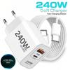 240 Вт GaN PD USB C Зарядное устройство Для iPhone 17 16 15 14 13 12 Pro Max Телефон QC 3.0 PD 3.0 USB Type C Быстрая зарядка для Xiaomi poco iPad