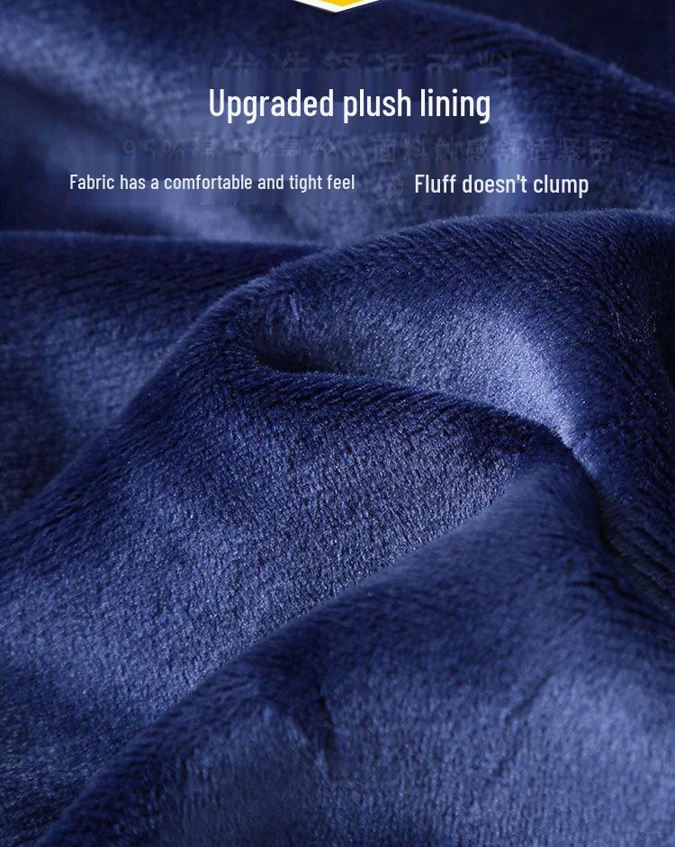 2025 Autumn/Winter Unisex Fleece-Lined Hooded Sweatshirt: Youth Fashion Trend, Solid Color, Versatile, Thickened Design.