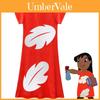Lilo And Stitch Girl Dress With Polyester Fabric And Abstract Print For Spring Autumn Playtime