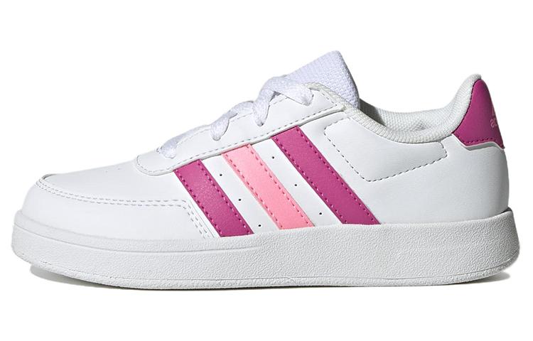 adidas Кеды для скейтбординга Neo Breaknet 2.0, нескользящие, низкие, детские, Белый Розовый, Детские HP8959