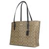 Used COACH Tote Bag Signature 1665 PVC/leather Brown black casual
