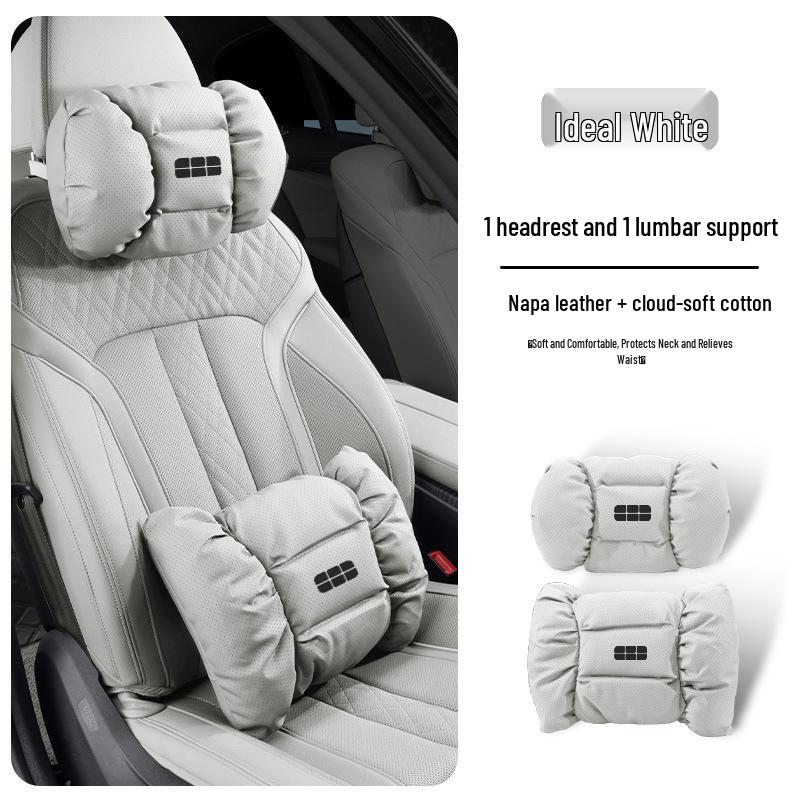 Geely Galaxy Star 8 Red Headrest & Lumbar Support Pillow Set