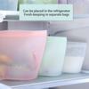 Silicone Food Storage Bag BPA Free Heat-Resistant Stand-Up Design Microwave Oven Safe Reusable Freezer Bag Silicone Container