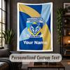 Personalized Wall Tapestry,Warrington Wolves FC Custom Text, Soft Fabric Wall Art For Indoor Decoration