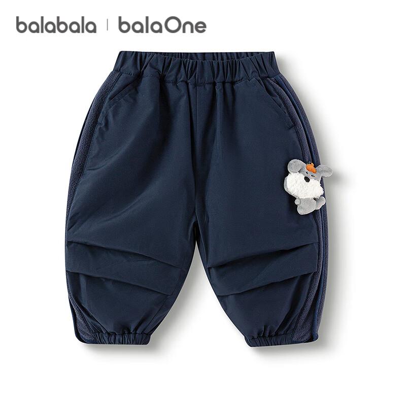 BALABALA balaOne Baby Fleece-lined Umbrella Pants Girls Boys Clothing 2025 Winter Clothing 208425108209